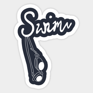 Swim Goggles Sticker